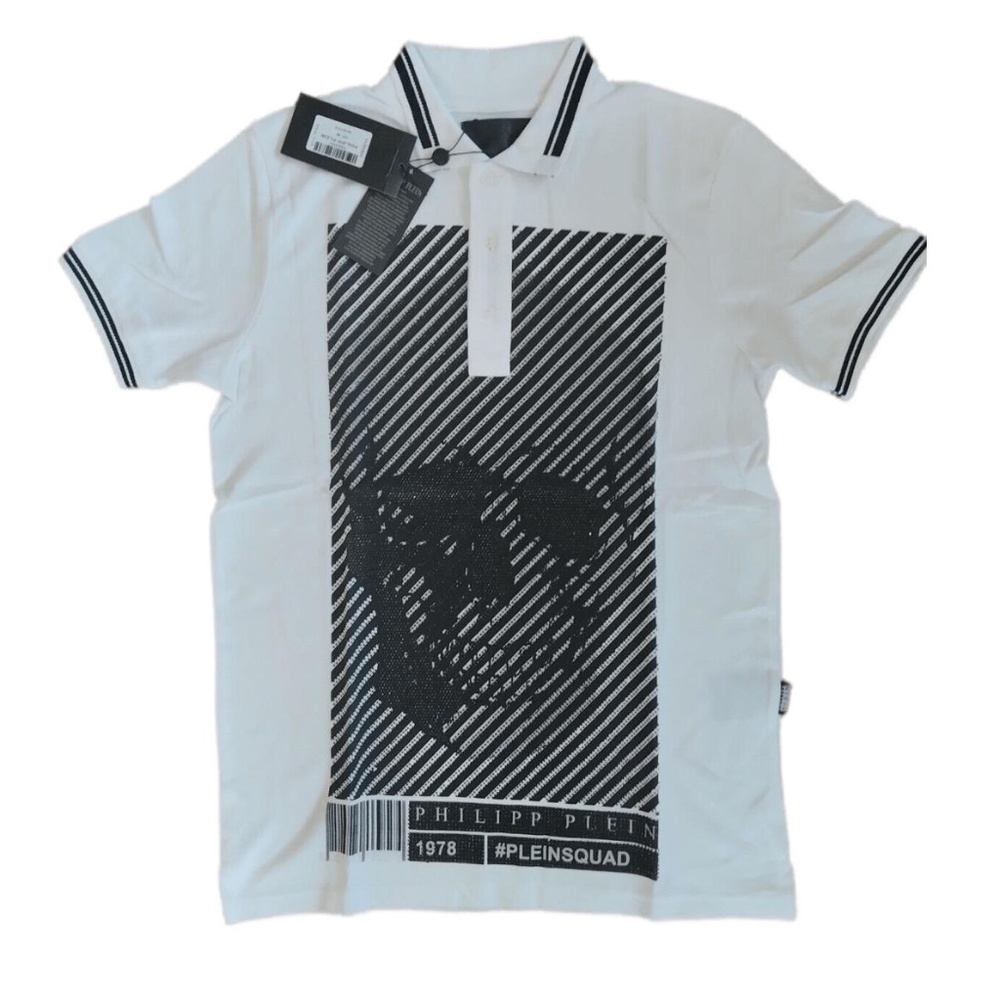 Philipp Plein Polo Skull with Crystals NWT
